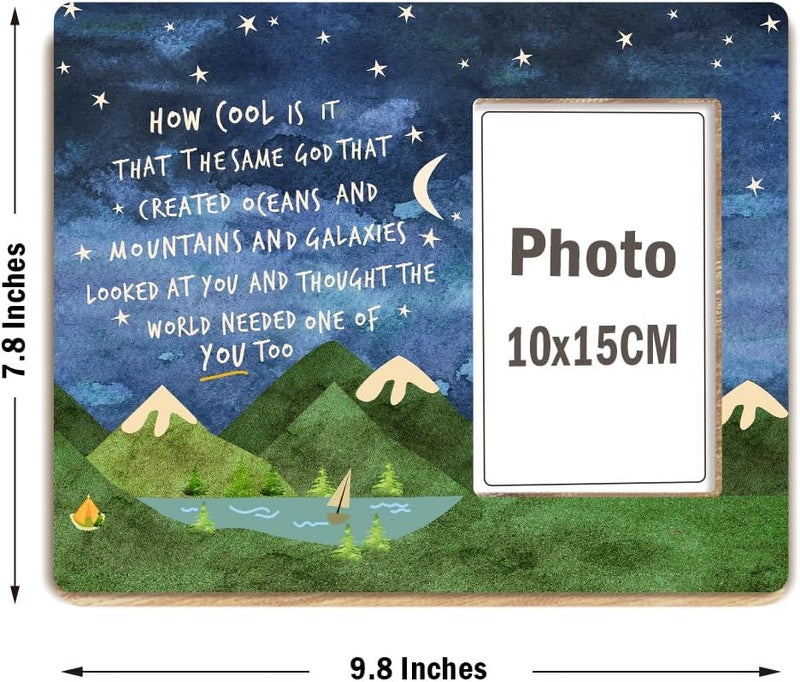 OTINGQD Inspirational Gifts Picture Frames,Christian Gift for Kids,Motivational Gifts for Teens,Encouragement Gift for Friends,Same God Creation Photo Frame - Image 3